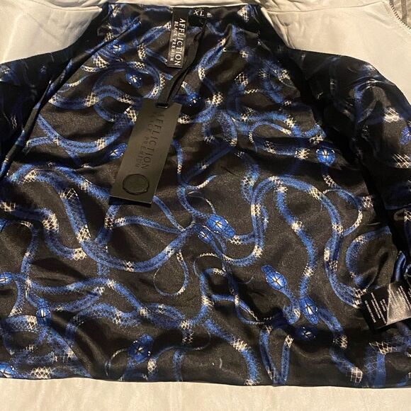 Affliction | Women’s Affliction White Leather jacket studded crop jacket NWT XL - Picture 7 of 13